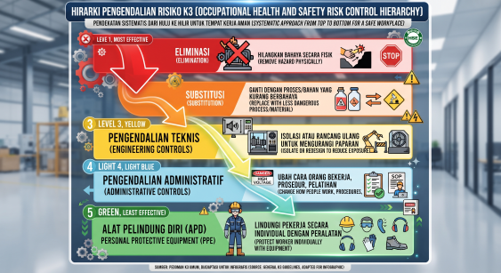 smk3 hirarki pengendalian bahaya